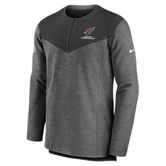 Arizona Cardinals Sideline Lockup Performance Quarter-Zip Top Charcoal - Nike