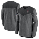 Atlanta Falcons Sideline Lockup Performance Quarter-Zip Top Charcoal - Nike