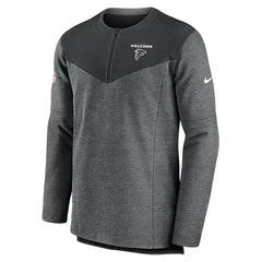 Atlanta Falcons Sideline Lockup Performance Quarter-Zip Top Charcoal - Nike