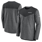Baltimore Ravens Sideline Lockup Performance Quarter-Zip Top Charcoal - Nike