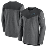 Carolina Panthers Sideline Lockup Performance Quarter-Zip Top Charcoal - Nike
