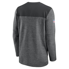 Carolina Panthers Sideline Lockup Performance Quarter-Zip Top Charcoal - Nike