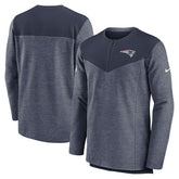 New England Patriots Sideline Lockup Performance Quarter-Zip Top Navy - Nike