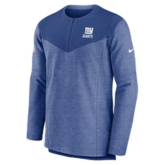 New York Giants Sideline Lockup Performance Quarter-Zip Top Royal - Nike