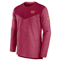 Washington Commanders Sideline Lockup Performance Quarter-Zip Top Burgundy - Nike