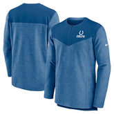 Indianapolis Colts Sideline Lockup Performance Quarter-Zip Top Royal - Nike