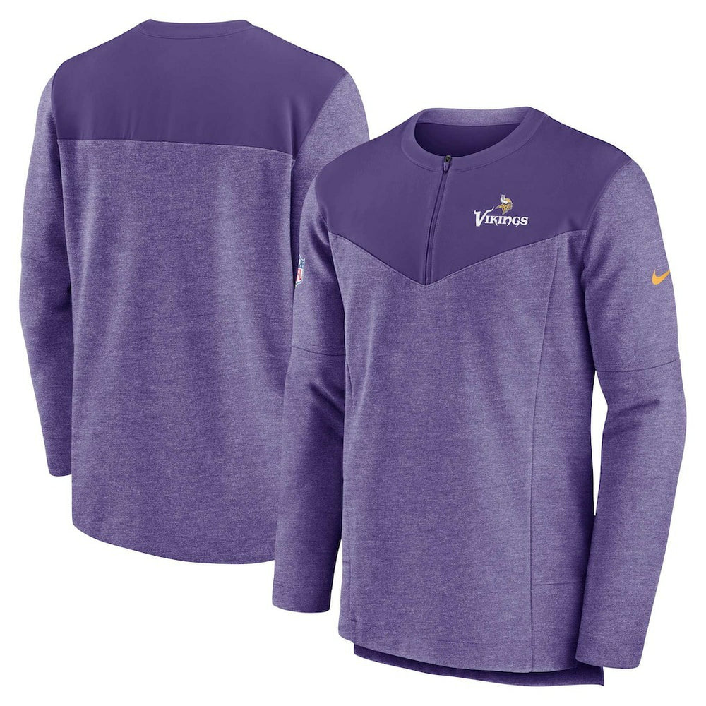 Minnesota Vikings Sideline Lockup Performance Quarter-Zip Top Purple - Nike