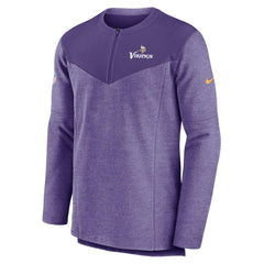 Minnesota Vikings Sideline Lockup Performance Quarter-Zip Top Purple - Nike