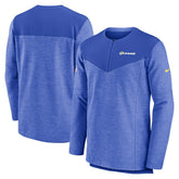 Los Angeles Rams Sideline Lockup Performance Quarter-Zip Top Royal - Nike
