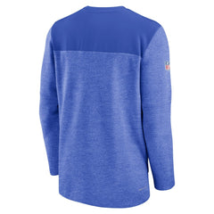 Los Angeles Rams Sideline Lockup Performance Quarter-Zip Top Royal - Nike