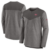 Tampa Bay Buccaneers Sideline Lockup Performance Quarter-Zip Top Pewter - Nike