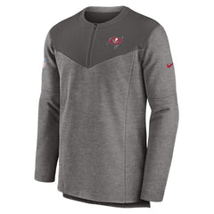Tampa Bay Buccaneers Sideline Lockup Performance Quarter-Zip Top Pewter - Nike