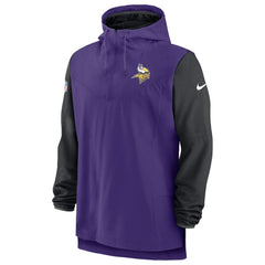 Minnesota Vikings Sideline Player Quarter-Zip Hoodie Purple/Black - Nike