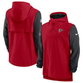 Atlanta Falcons Sideline Player Quarter-Zip Hoodie Red/Black - Nike