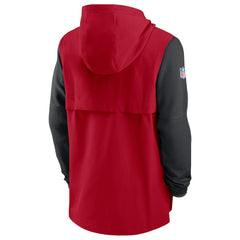 Atlanta Falcons Sideline Player Quarter-Zip Hoodie Red/Black - Nike