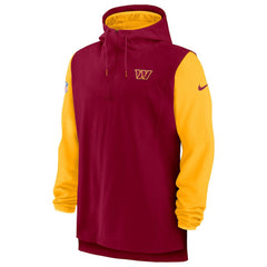 Washington Commanders Sideline Player Quarter-Zip Hoodie Burgundy/Gold - Nike