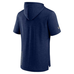 Washington Capitals Fanatics Authentic Pro Road Performance Short Sleeve Pullover Hoodie Heather Navy