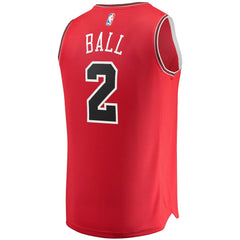 Fanatics - Lonzo Ball Chicago Bulls Youth Fast Break Road Replica Jersey - Icon Editi- Red