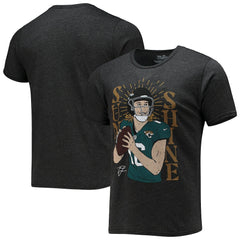 Trevor Lawrence Jacksonville Jaguars Majestic Threads Tri-Blend Player Graphic T-Shirt Black - NFL