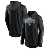 Las Vegas Raiders Front Runner Long Sleeve Hooded T-Shirt Black - Fanatics