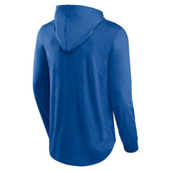 New England Patriots Front Runner Long Sleeve Hooded T-Shirt Royal - Fanatics