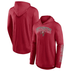 Tampa Bay Buccaneers Front Runner Long Sleeve Hooded T-Shirt Red - Fanatics