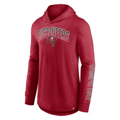 Tampa Bay Buccaneers Front Runner Long Sleeve Hooded T-Shirt Red - Fanatics