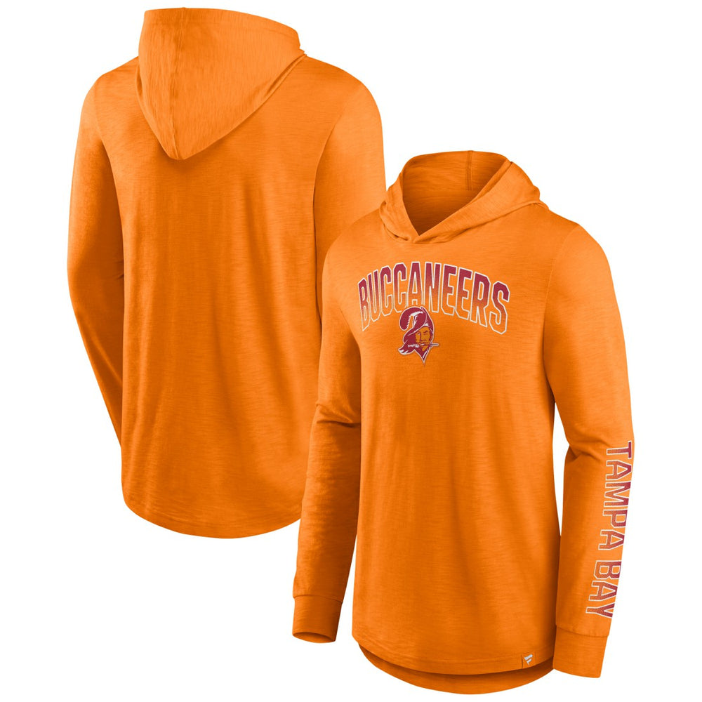 Tampa Bay Buccaneers Front Runner Long Sleeve Hooded T-Shirt Orange - Fanatics