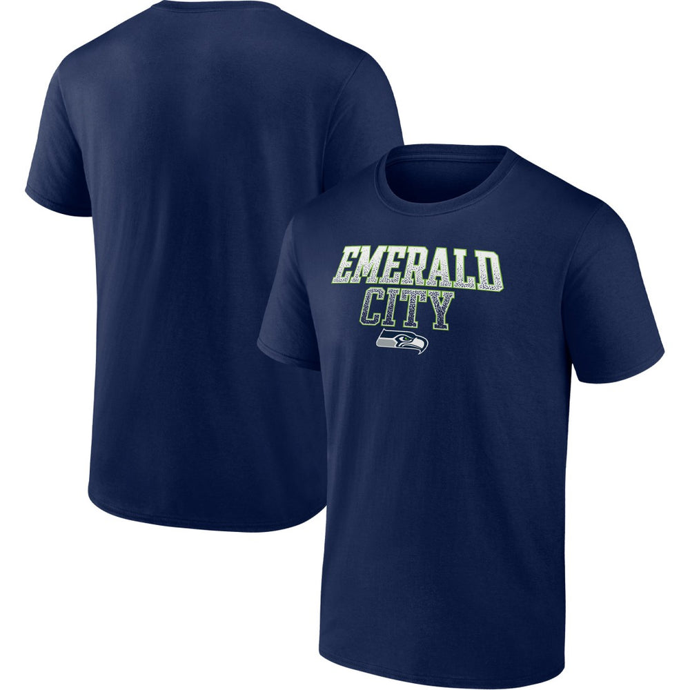 Seattle Seahawks Heavy Hitter T-Shirt College Navy - Fanatics