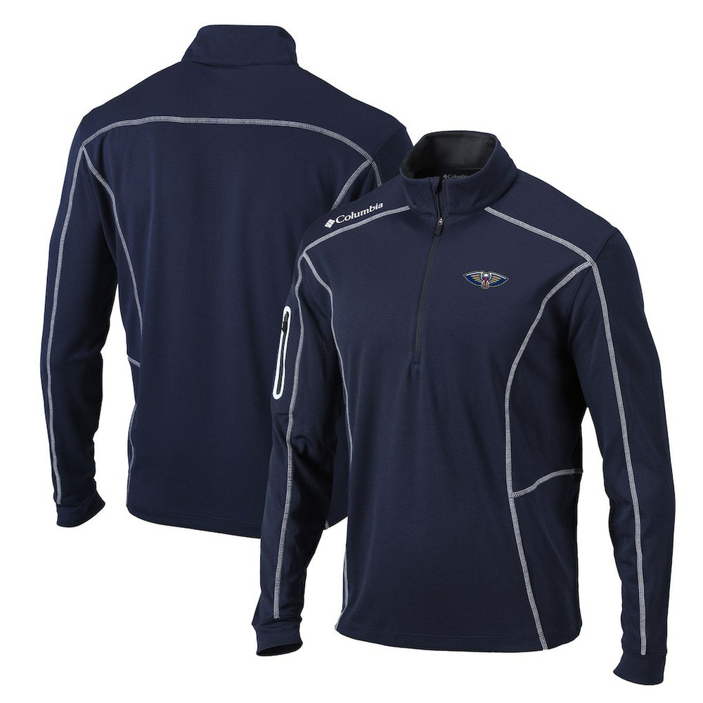 Columbia - New Orleans Pelicans Team Shotgun Quarter-Zip Pullover Jacket - Navy