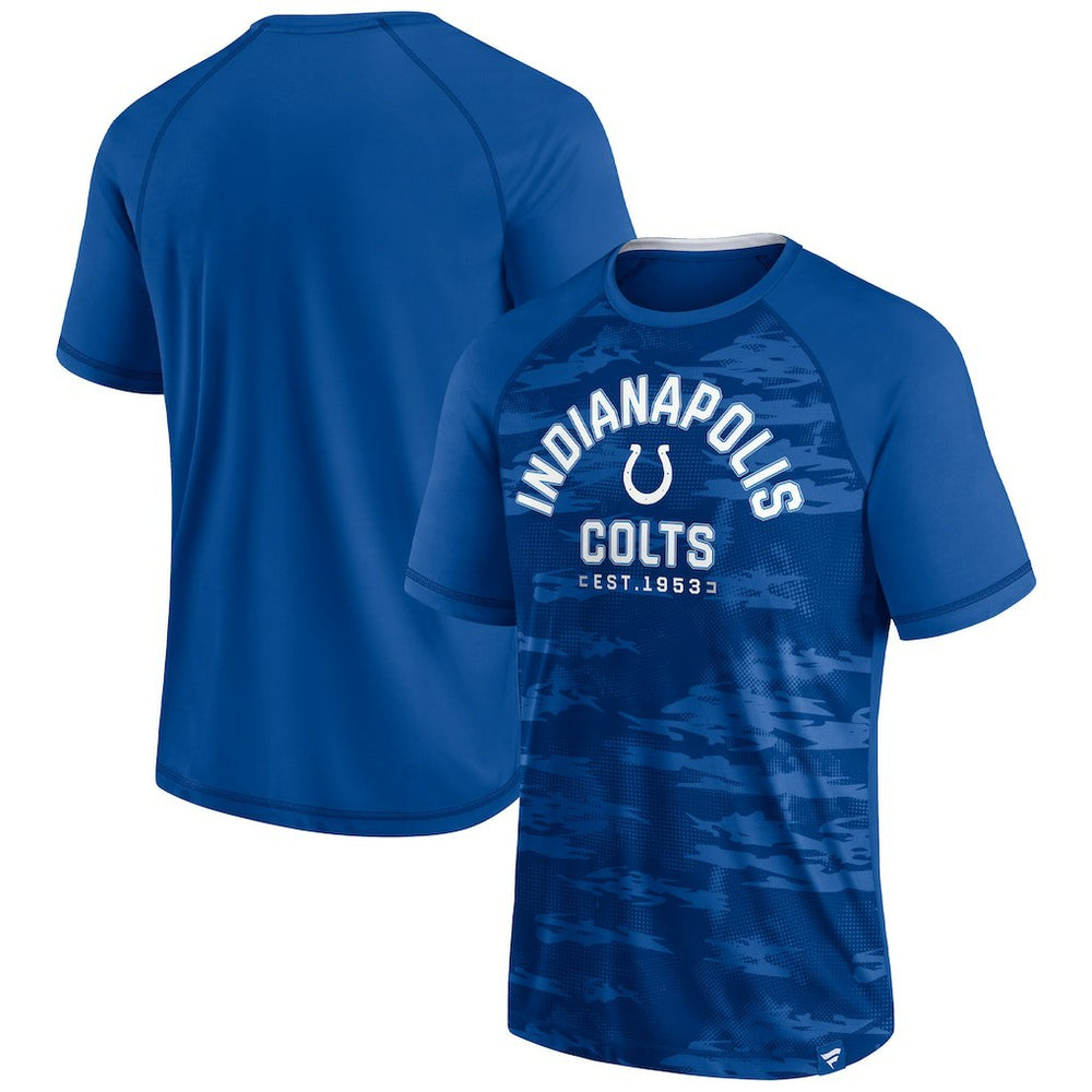 Indianapolis Colts Hail Mary Raglan T-Shirt Royal - Fanatics