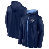 Tennessee Titans Ball Carrier Full-Zip Hoodie Navy/Light Blue - Fanatics