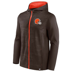 Cleveland Browns Ball Carrier Full-Zip Hoodie Brown/Orange - Fanatics