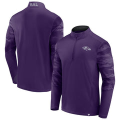 Baltimore Ravens Ringer Quarter-Zip Jacket Purple - Fanatics