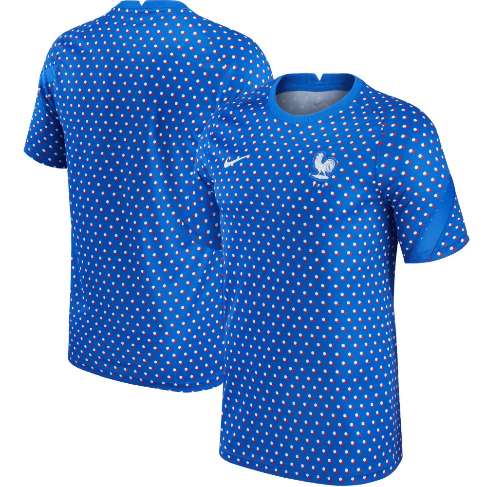 Nike France Women's National Team 2021/22 Pre-Match Top - Blue