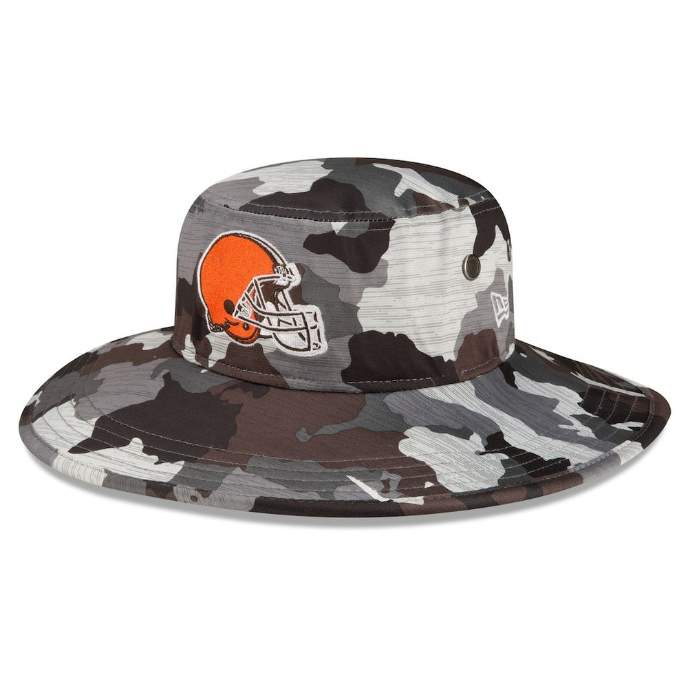 Cleveland Browns New Era 2022 NFL Training Camp Panama Bucket Hat Camo - NFL