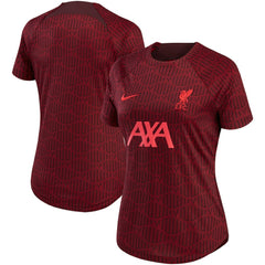 Nike Liverpool Women's 2022/23 Pre-Match Home Performance Top - Burgundy