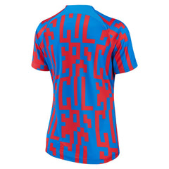 Nike Barcelona Women's 2022/23 Pre-Match Home Performance Top - Blue