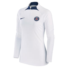 Nike Paris Saint-Germain Women's Strike Drill Raglan Performance Quarter-Zip Top - White