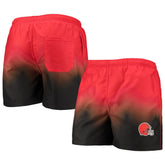 Cleveland Browns FOCO Dip-Dye Swim Shorts Orange/Brown - NFL
