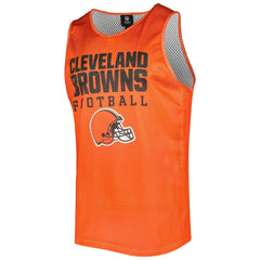 Cleveland Browns FOCO Colorblock Mesh V-Neck & Shorts Set Orange - NFL