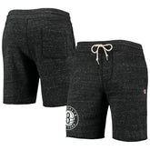 NBA - Brooklyn Nets Homage Primary Logo Tri-Blend Sweat Shorts - Charcoal
