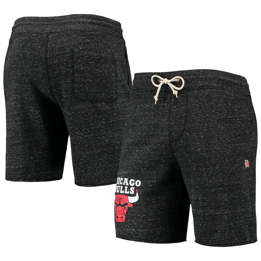 NBA - Chicago Bulls Homage Primary Logo Tri-Blend Sweat Shorts - Charcoal