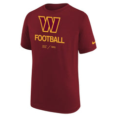 Washington Commanders Youth Sideline Legend Performance T-Shirt Burgundy - Nike
