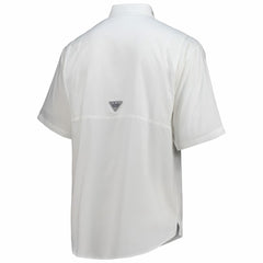 Dallas Cowboys Tamiami Omni-Shade Button-Down Short Sleeve Shirt White - Columbia