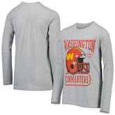 Washington Commanders Youth Head-to-Head Long Sleeve T-Shirt Heathered Gray - NFL