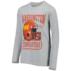 Washington Commanders Youth Head-to-Head Long Sleeve T-Shirt Heathered Gray - NFL
