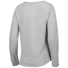 Seattle Seahawks Juniors All Striped Up Raglan Long Sleeve T-Shirt Heathered Gray - NFL