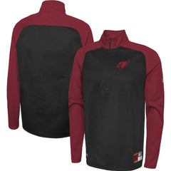 Arizona Cardinals New Era Combine Authentic O-Line Raglan Half-Zip Jacket Black - NFL