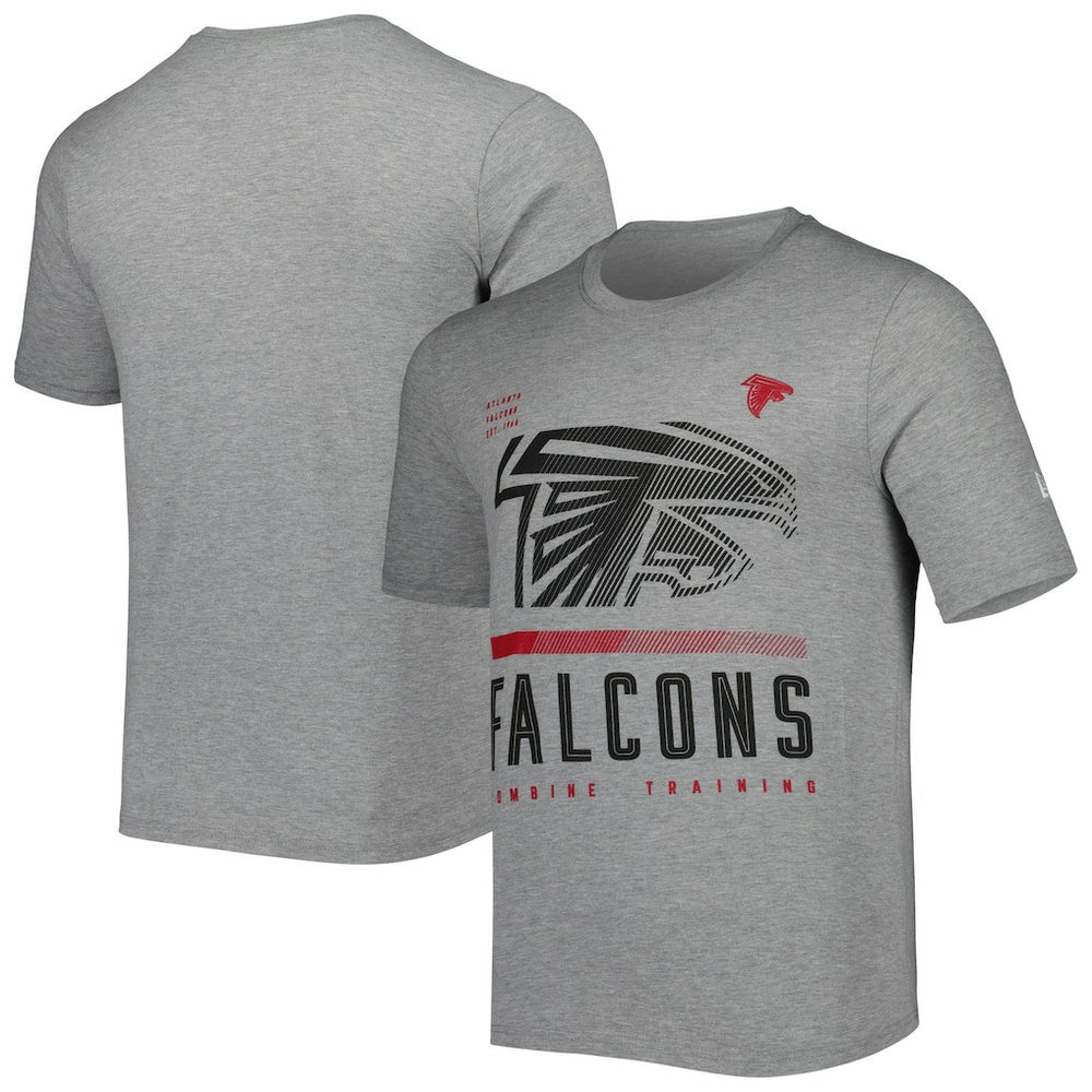 Atlanta Falcons New Era Combine Authentic Red Zone T-Shirt Heathered Gray - NFL